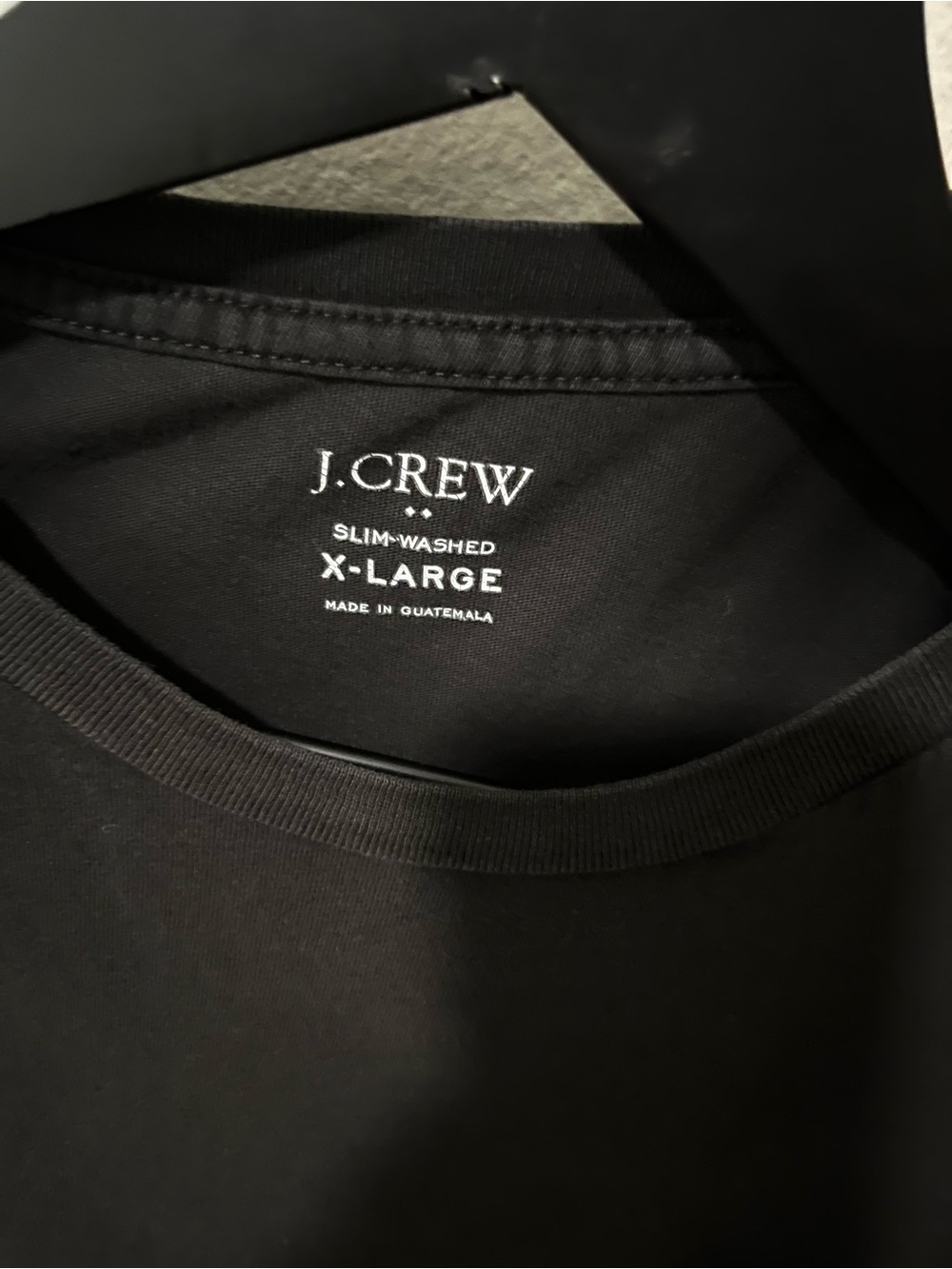J. Crew Black Short-Sleeve Slim Washed Pocket Crewneck Tee - Picture 2 of 6